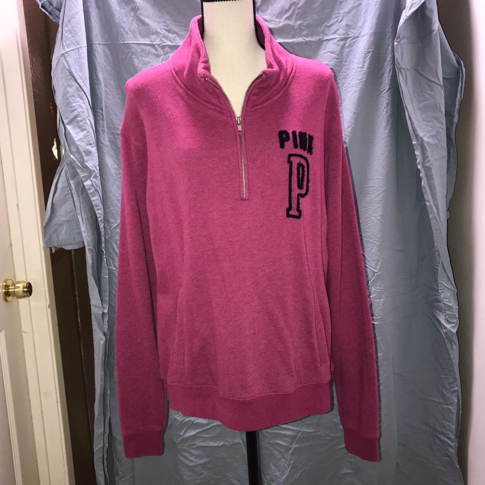 Victoria’s Secret PINK 3/4 Zip Sweatshirt Lrg